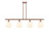 Ballston Four Light Island Pendant in Antique Copper (405|516-4I-AC-G1217-8WV)