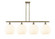 Ballston Four Light Island Pendant in Antique Brass (405|516-4I-AB-G1217-12WV)