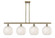 Ballston Four Light Island Pendant in Antique Brass (405|516-4I-AB-G1216-10WM)