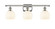 Ballston Three Light Bath Vanity in Polished Nickel (405|516-3W-PN-G1217-6WV)