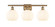 Ballston Three Light Bath Vanity in Brushed Brass (405|516-3W-BB-G1217-8WV)