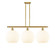 Ballston Three Light Island Pendant in Satin Gold (405|516-3I-SG-G1217-12WV)