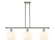 Ballston Three Light Island Pendant in Polished Nickel (405|516-3I-PN-G1217-8WV)