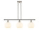 Ballston LED Island Pendant in Polished Nickel (405|516-3I-PN-G1217-8WV)