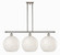 Ballston Three Light Island Pendant in Polished Nickel (405|516-3I-PN-G1216-12WM)