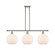 Ballston Three Light Island Pendant in Polished Nickel (405|516-3I-PN-G121-10)
