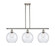 Ballston Three Light Island Pendant in Matte Black (405|516-3I-BK-G124-10)