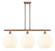 Ballston Three Light Island Pendant in Antique Copper (405|516-3I-AC-G1217-12WV)