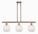 Ballston Three Light Island Pendant in Antique Copper (405|516-3I-AC-G1216-8WM)
