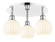 Ballston Three Light Semi-Flush Mount in Polished Chrome (405|516-3C-PC-G1217-6WV)