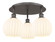 Ballston Three Light Semi-Flush Mount in Oil Rubbed Bronze (405|516-3C-OB-G1217-8WV)