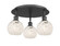 Ballston Three Light Semi-Flush Mount in Matte Black (405|516-3C-BK-G1216-6WM)