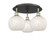 Ballston Three Light Semi-Flush Mount in Black Antique Brass (405|516-3C-BAB-G1216-8WM)