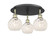 Ballston Three Light Semi-Flush Mount in Black Antique Brass (405|516-3C-BAB-G1216-6WM)