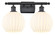Ballston Two Light Bath Vanity in Matte Black (405|516-2W-BK-G1217-8WV)