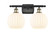 Ballston Two Light Bath Vanity in Black Antique Brass (405|516-2W-BAB-G1217-8WV)