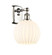Ballston One Light Wall Sconce in Polished Nickel (405|516-1W-PN-G1217-8WV)