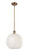 Ballston One Light Mini Pendant in Brushed Brass (405|516-1S-BB-G1216-12WM)