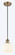 Ballston One Light Mini Pendant in Brushed Brass (405|516-1P-BB-G1217-6WV)