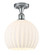 Ballston One Light Semi-Flush Mount in Polished Chrome (405|516-1C-PC-G1217-10WV)