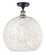 Ballston One Light Semi-Flush Mount in Black Antique Brass (405|516-1C-BAB-G1216-14WM)