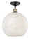 Ballston One Light Semi-Flush Mount in Black Antique Brass (405|516-1C-BAB-G1216-12WM)