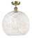 Ballston One Light Semi-Flush Mount in Antique Brass (405|516-1C-AB-G1216-14WM)