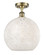 Ballston One Light Semi-Flush Mount in Antique Brass (405|516-1C-AB-G1216-12WM)