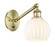 Ballston One Light Wall Sconce in Antique Brass (405|317-1W-AB-G1217-6WV)