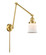 Franklin Restoration One Light Swing Arm in Satin Gold (405|238-SG-G181S)