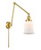 Franklin Restoration One Light Swing Arm in Satin Gold (405|238-SG-G181)