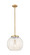 Franklin Restoration LED Pendant in Brushed Brass (405|221-1S-BB-G1216-14WM)