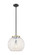 Essex One Light Pendant in Black Antique Brass (405|221-1S-BAB-G1216-14WM)