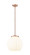 Essex One Light Pendant in Antique Copper (405|221-1S-AC-G1217-14WV)