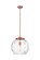 Franklin Restoration LED Pendant in Antique Copper (405|221-1S-AC-G1215-14)