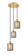 Ballston Three Light Pendant in Satin Gold (405|113B-3P-SG-G116)