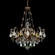 Renaissance Rock Crystal Eight Light Pendant in Etruscan Gold (53|3587-23OS)