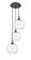 Ballston Three Light Pendant in Black Antique Brass (405|113B-3P-BAB-G122-10)