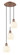 Ballston Three Light Pendant in Antique Copper (405|113B-3P-AC-G1217-6WV)
