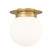 Calhoun One Light Flush Mount in Heritage Brass (224|7505F9-HBR)