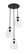 Ayra Three Light Chandelier in Matte Black (224|488P8-3R-MB)