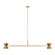Shanti LED Linear Chandelier in Natural Brass (182|SLLS31927NB)