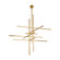 Cityscape LED Chandelier in Natural Brass (182|SLCH40427NB) Cityscape LED Chandelier in Natural Brass (182|SLCH40427NB)