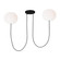 Helium LED Chandelier in Matte Black (182|PBCH35827OPB)