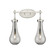 Downtown Urban Two Light Bath Vanity in Satin Nickel (405|451-2W-SN-G451-5SM)