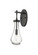 Downtown Urban One Light Wall Sconce in Matte Black (405|451-1W-BK-G451-5CL)