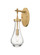 Downtown Urban One Light Wall Sconce in Brushed Brass (405|451-1W-BB-G451-5CL)