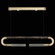 Antonia LED Linear Pendant in Soft Gold Leaf/Brass/Charcoal (48|924140-511ST)