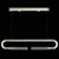 Antonia LED Linear Pendant in Silver Leaf/Brass/No Parchment (48|924140-410ST)