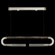 Antonia LED Linear Pendant in Silver Leaf/Brass/Charcoal (48|924140-411ST)
